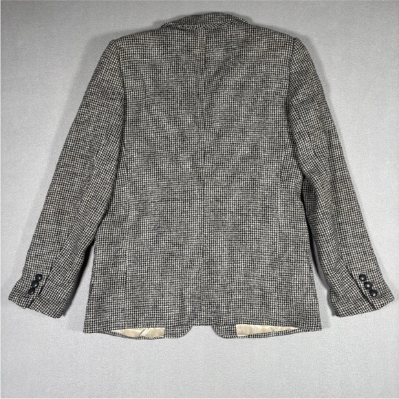 Harris Tweed Women's Plaid Houndstooth Jacket Blazer 7/8 Limited Edition Paris - Picture 12 of 14